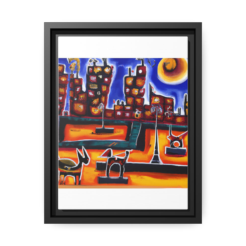Thumbnail: Rosesun™ Matte Canvas, Black Frame