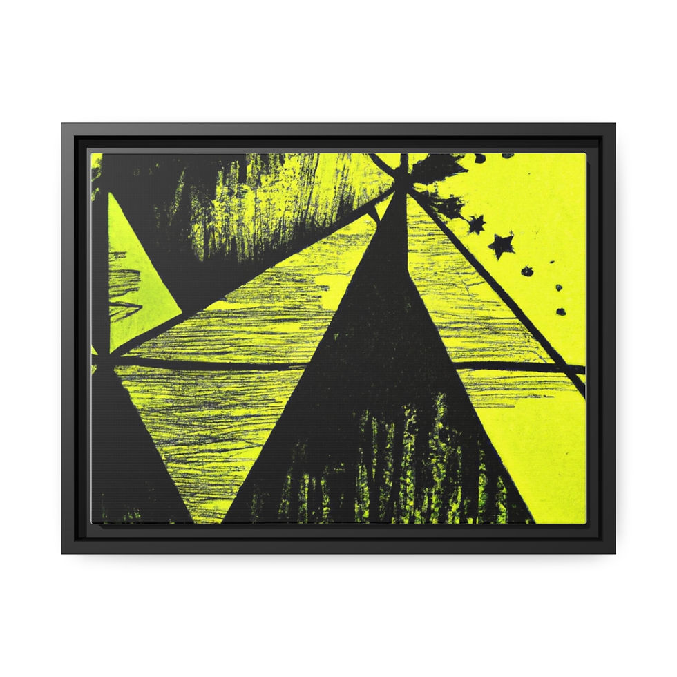 الصورة المصغرة: Tranquil Nature Art Print Canvas Print Black Frame | Roseson®
