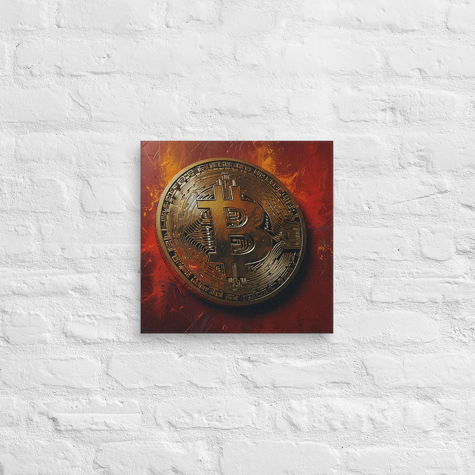 Thumbnail: Bitcoin Canvas Wall Art | Stylish Crypto Decor | Home & Office Print