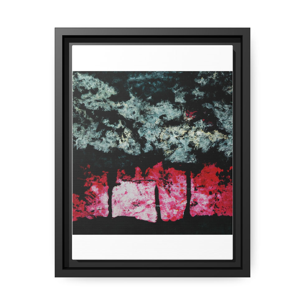 Miniature : Graceful Gallery Wall Canvas Print Black Frame | Roseson®