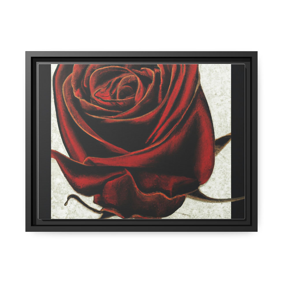 Thumbnail: Rosesun® Canvas Painting Print, Black Frame
