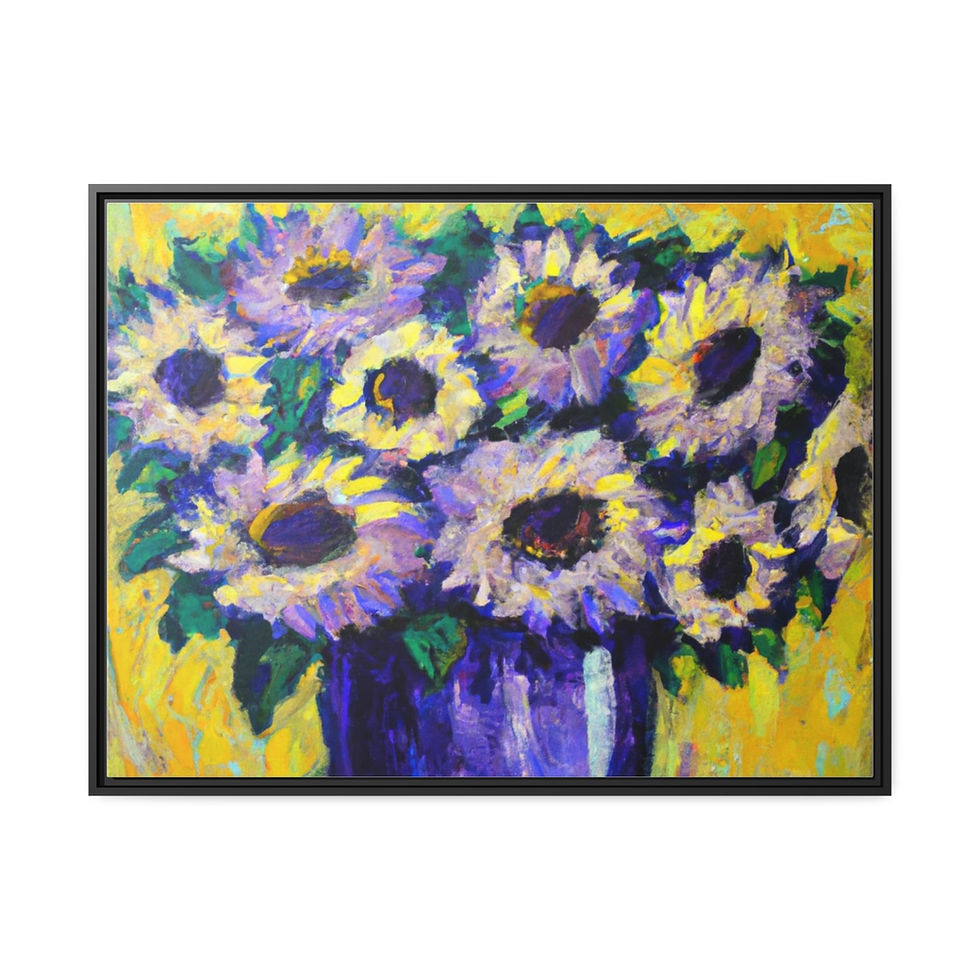 الصورة المصغرة: Rosesun™ Matte Canvas, Black Frame