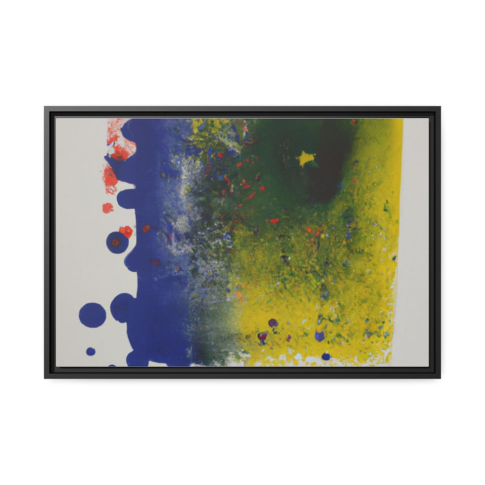 Miniature : Minimalist Art Print Canvas Print Black Frame | Roseson®