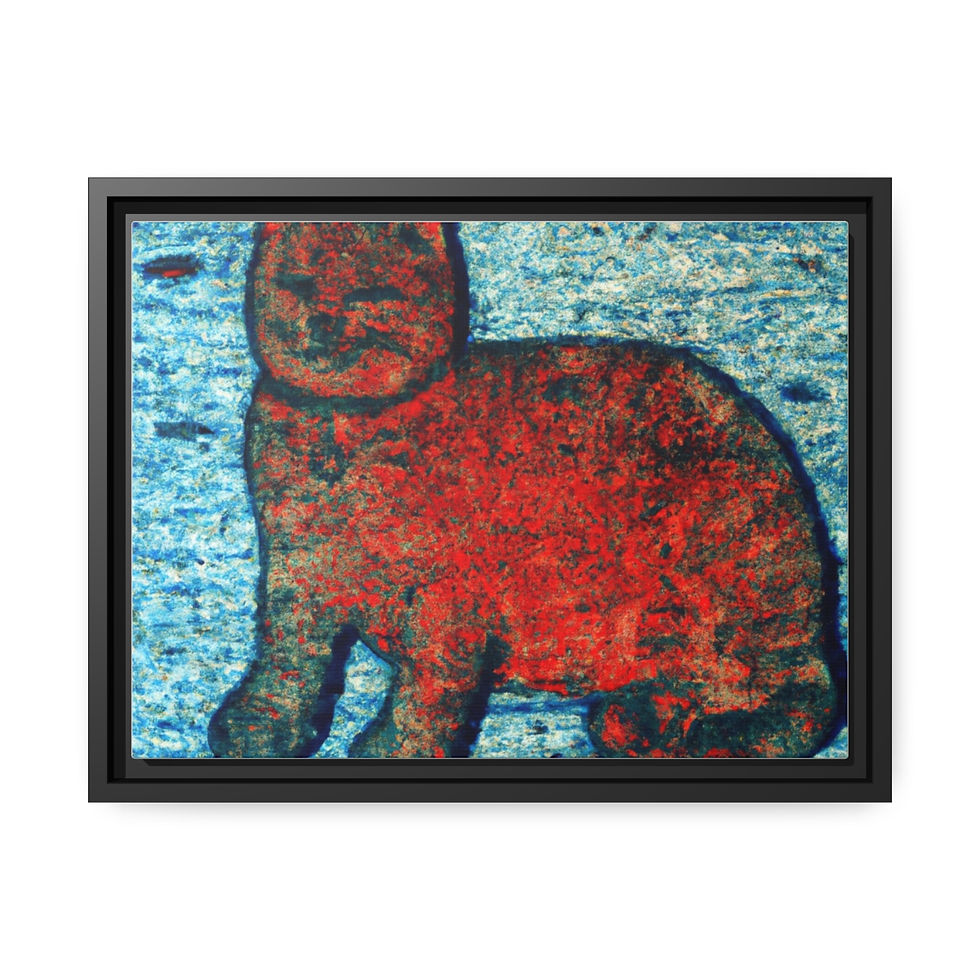 थंबनेल: Delicate Scenic Canvas Print Black Frame | Roseson®