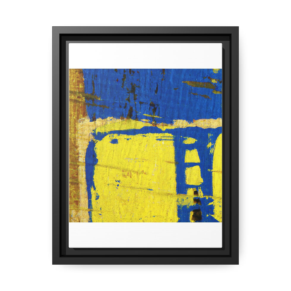 थंबनेल: Rustic Earth Tone Wall Art Canvas Print Black Frame | Roseson®