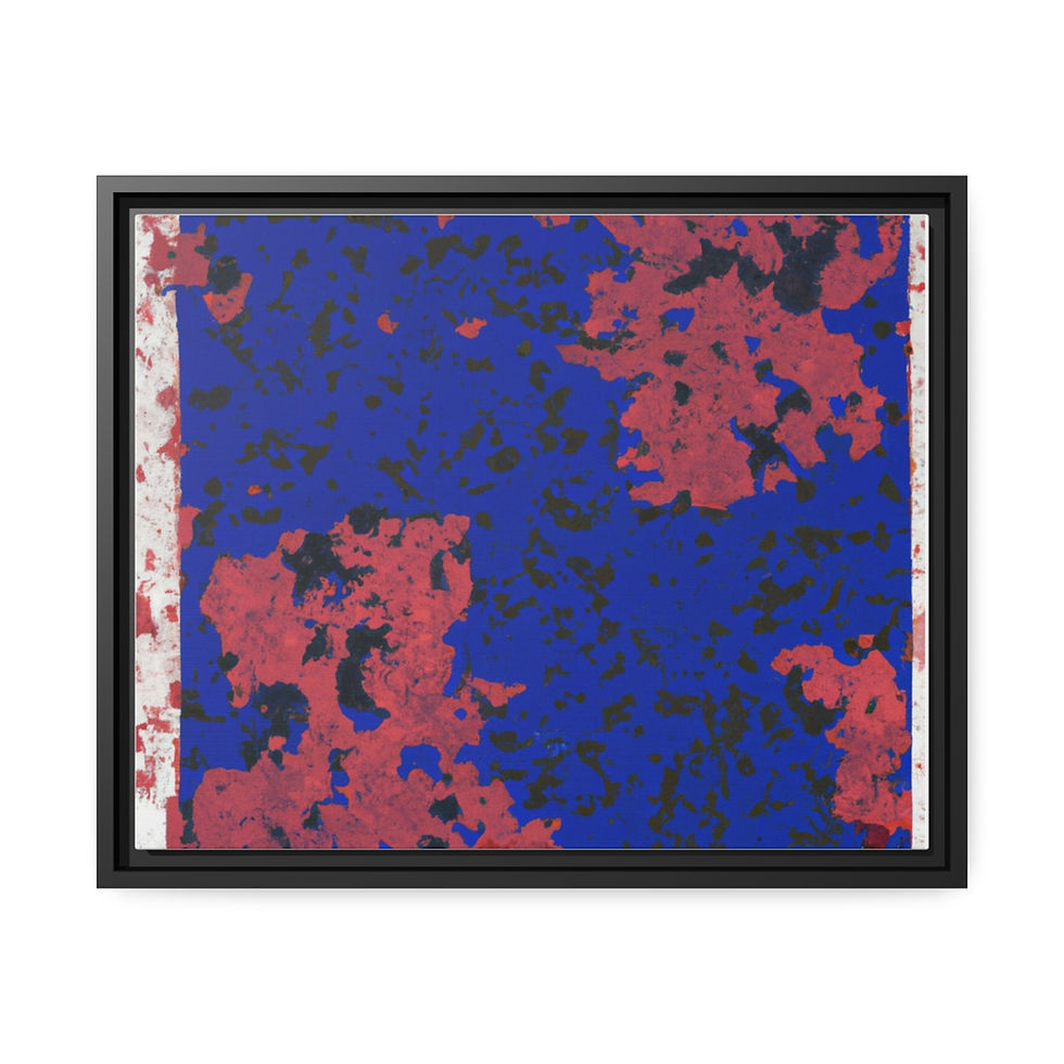 Thumbnail: Bathroom Wall Art Canvas Print Black Frame | Roseson®