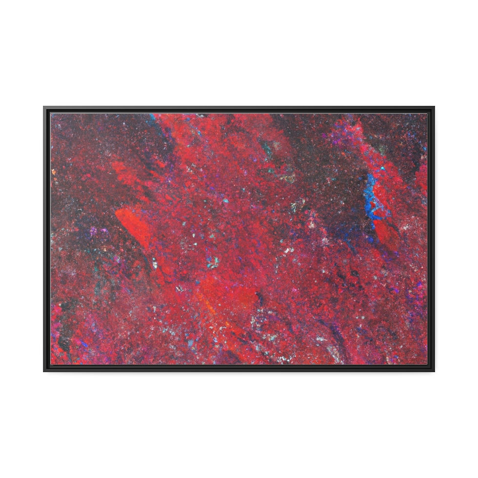 Thumbnail: Landscape Wall Art Canvas Print Black Frame | Roseson®