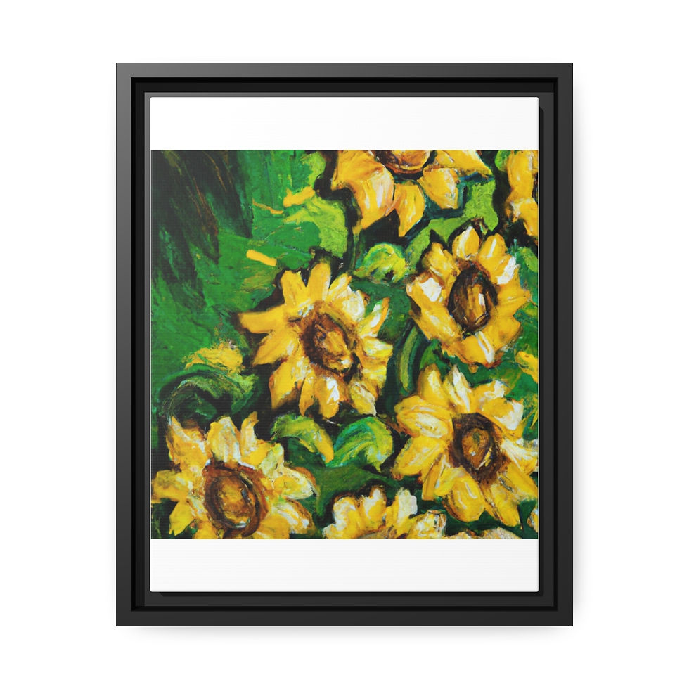थंबनेल: Rosesun™ Matte Canvas, Black Frame