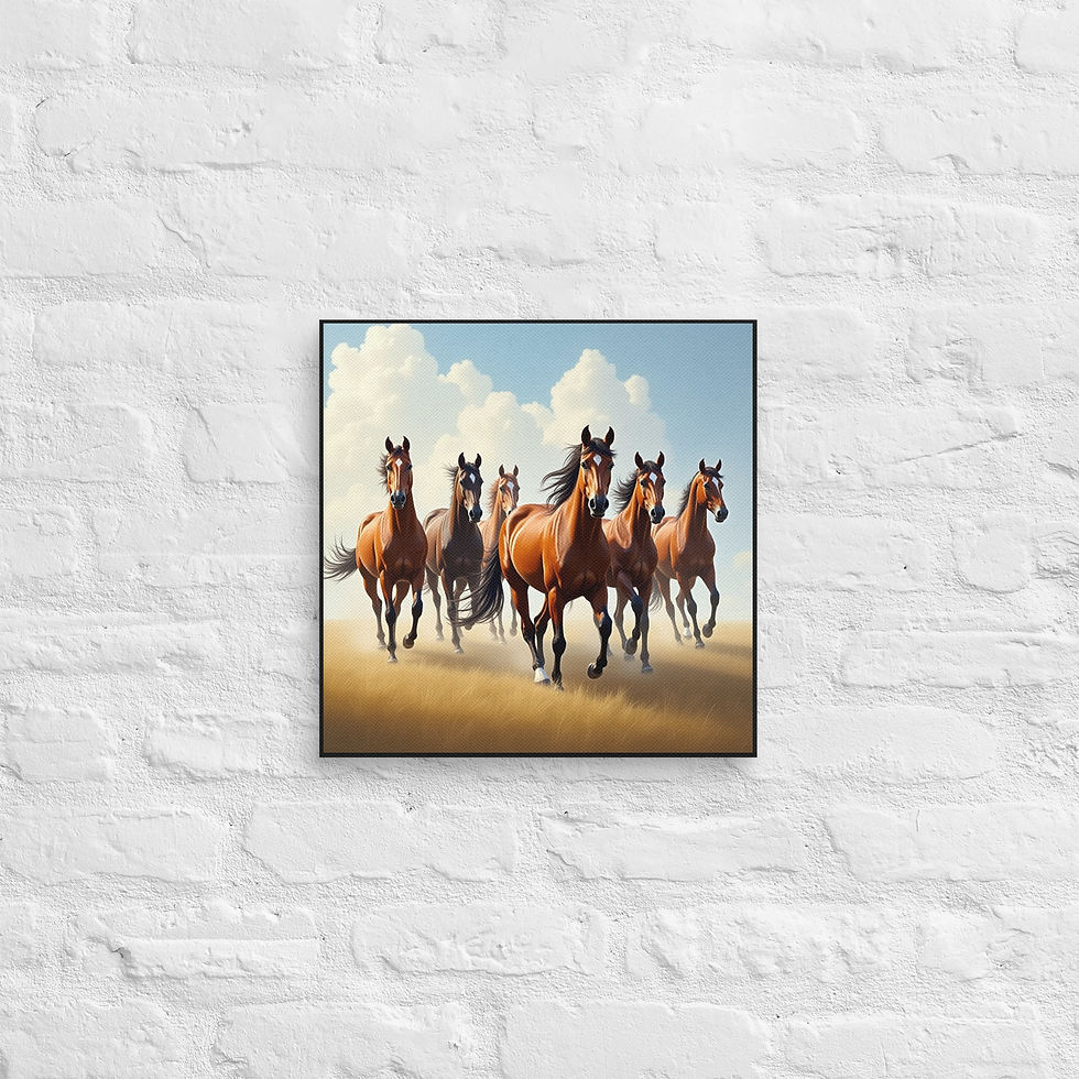 الصورة المصغرة: Arabian Horse Canvas Wall Art | Equestrian Print | Horse Enthusiast | Roseson®