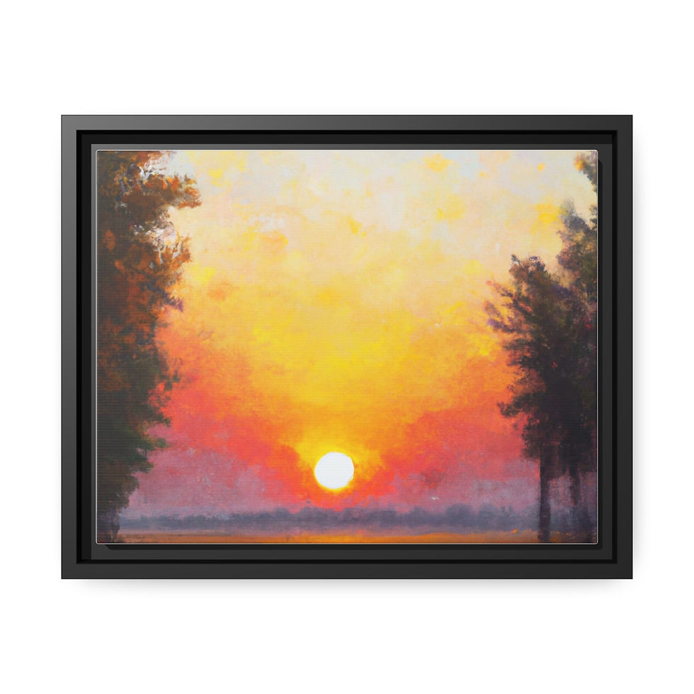الصورة المصغرة: Nature Art Print Canvas Print Black Frame | Roseson®