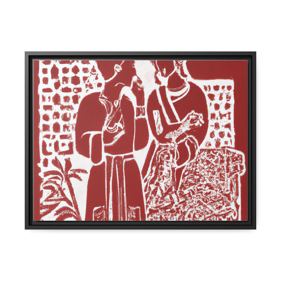 الصورة المصغرة: Intense Sunset Canvas Art Canvas Print Black Frame | Roseson®