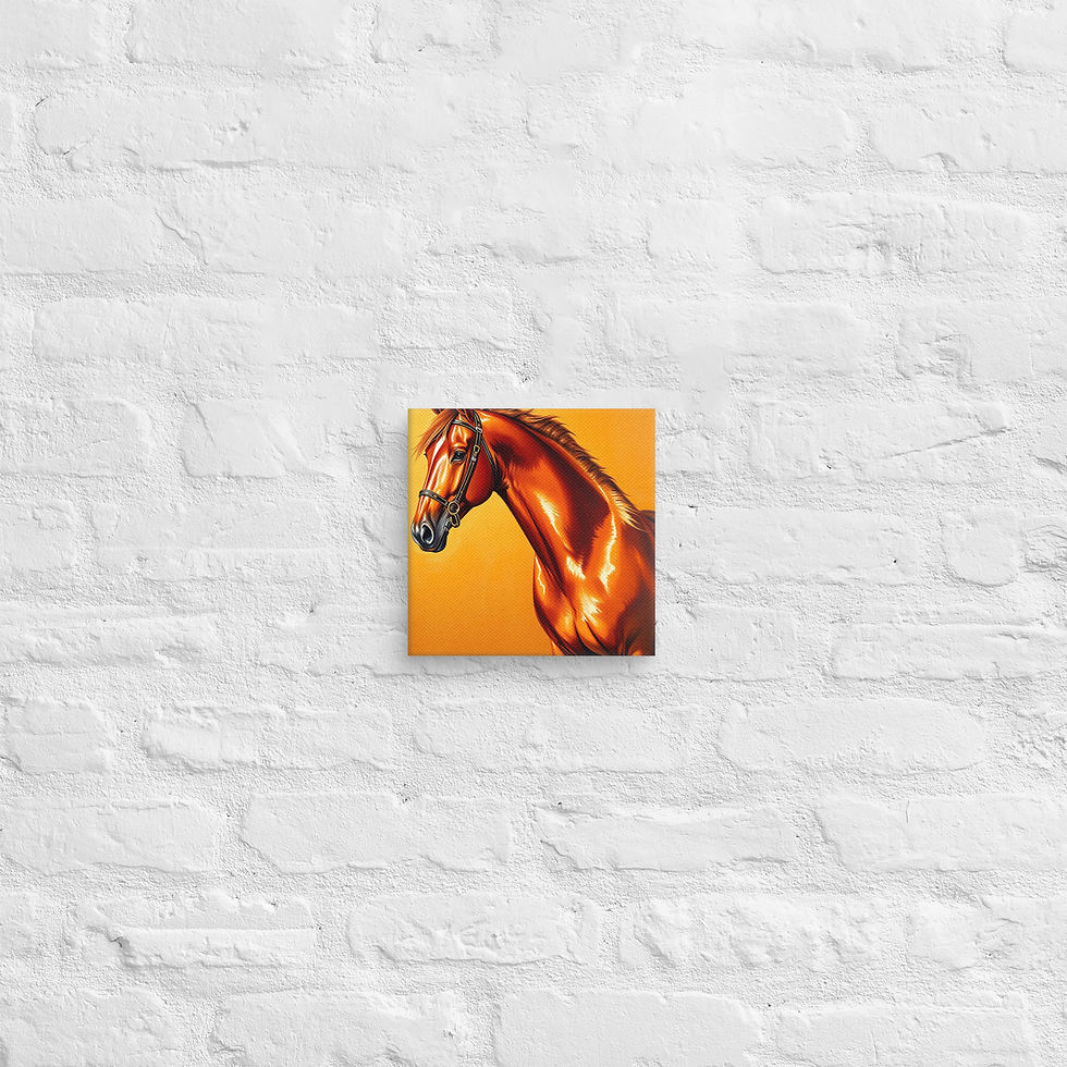 थंबनेल: Arabian Horse Canvas Wall Art | Premium Equestrian Print | Luxury | Roseson®