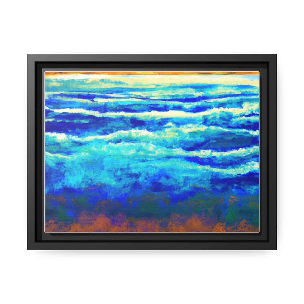 Rosesun® Canvas Painting Print, Black Frame