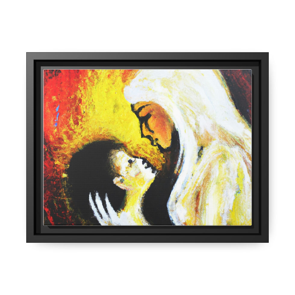 Rosesun® Canvas Painting Print, Black Frame