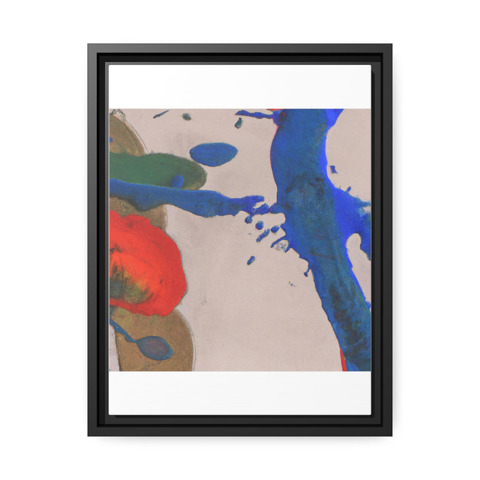 थंबनेल: Vintage Art Print Canvas Print Black Frame | Roseson®