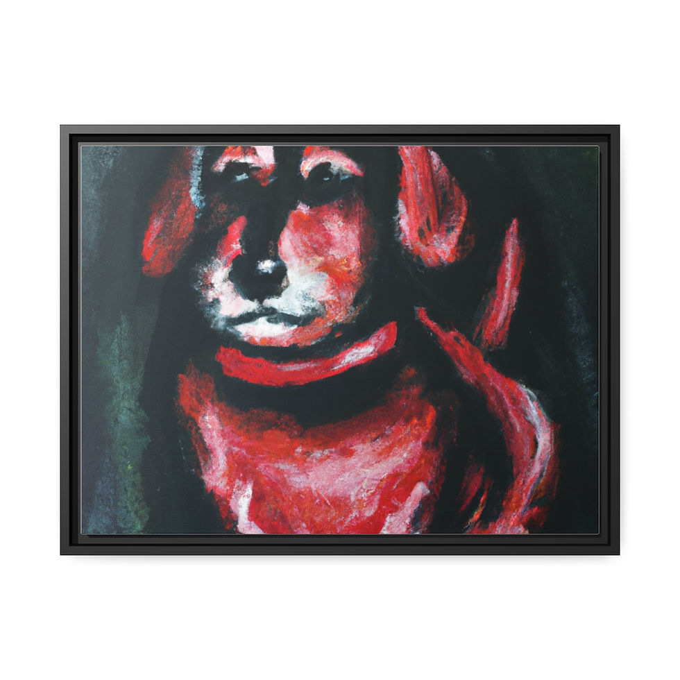 Thumbnail: Healing Living Room Wall Art Canvas Print Black Frame | Roseson®