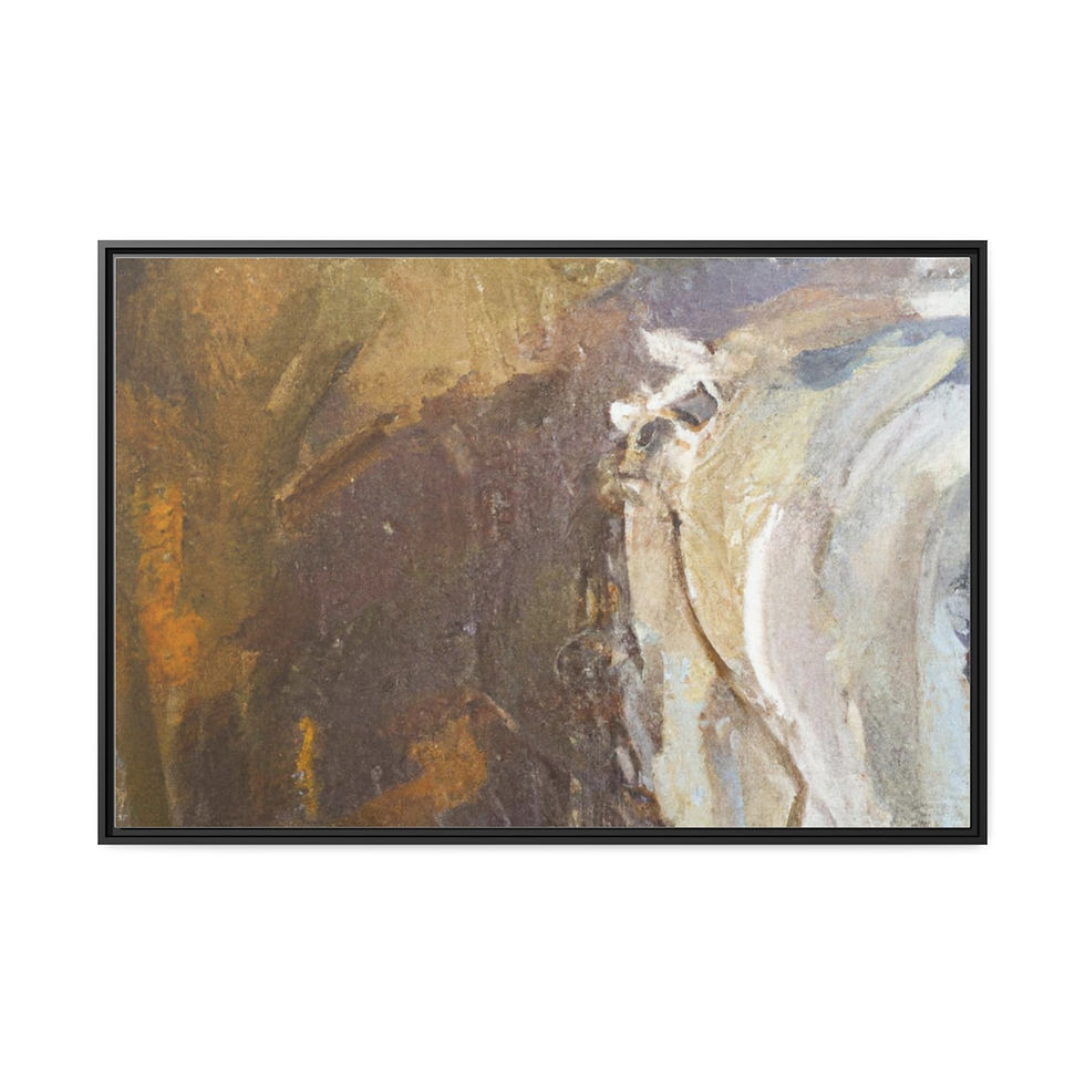 थंबनेल: Abstract Art Print Canvas Print Black Frame | Roseson®