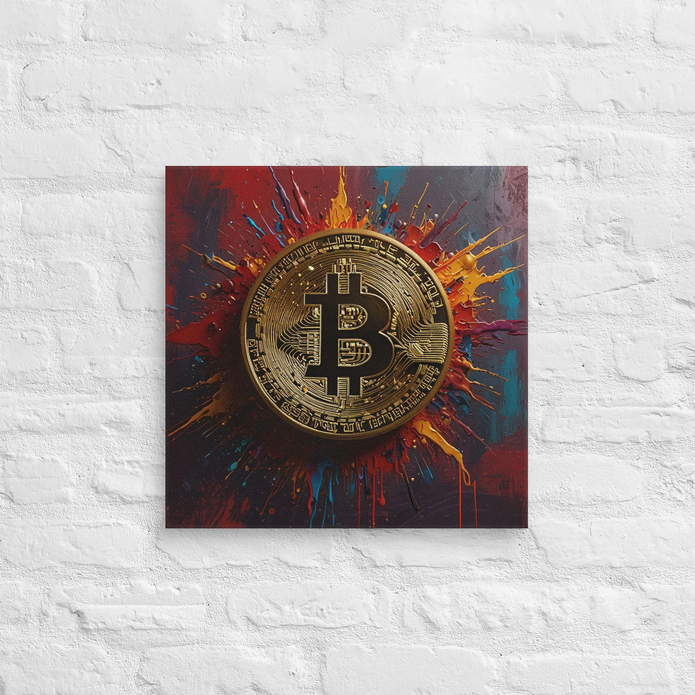 الصورة المصغرة: Bitcoin Canvas Wall Art | Perfect Gift for Crypto Traders | Roseson®