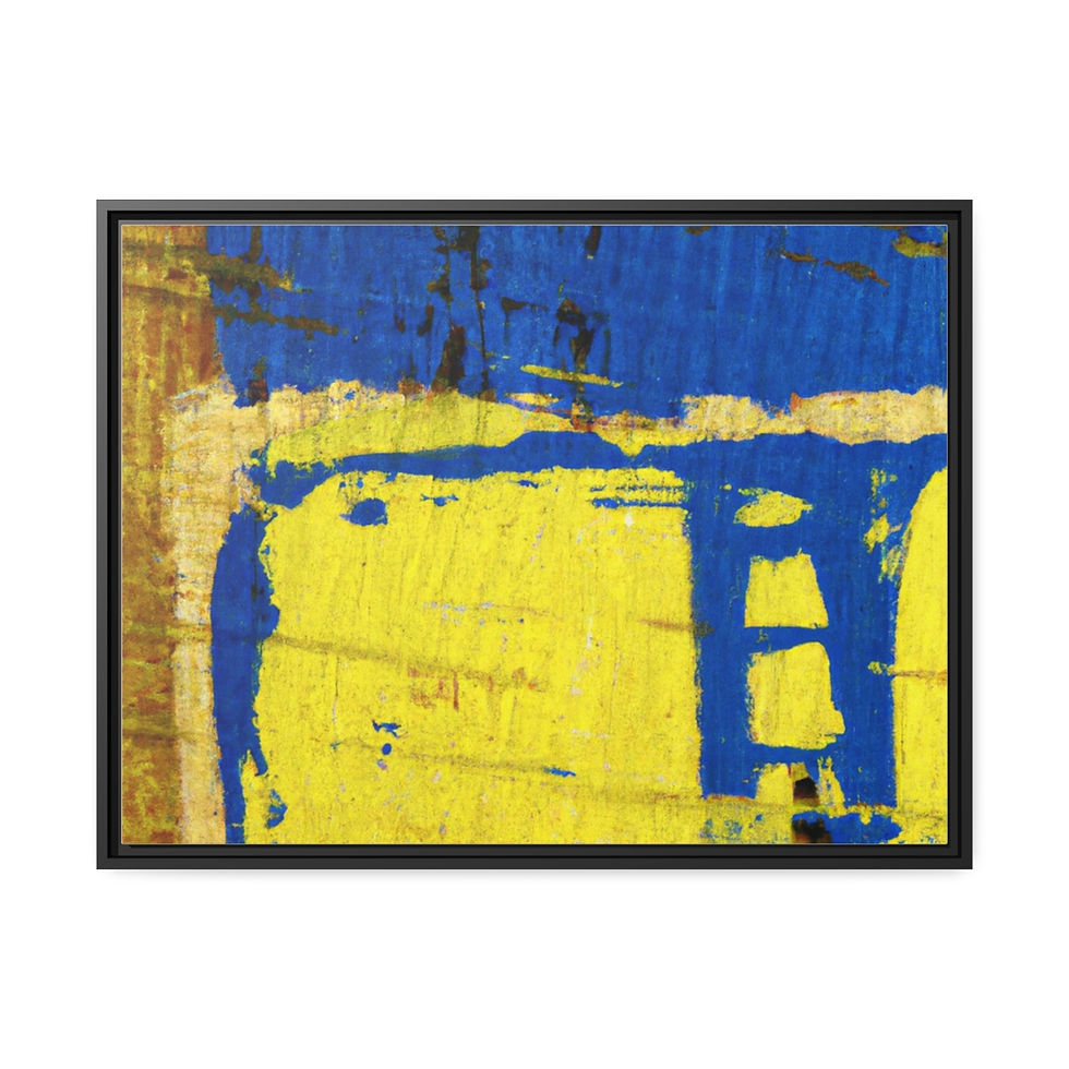 थंबनेल: Rustic Earth Tone Wall Art Canvas Print Black Frame | Roseson®