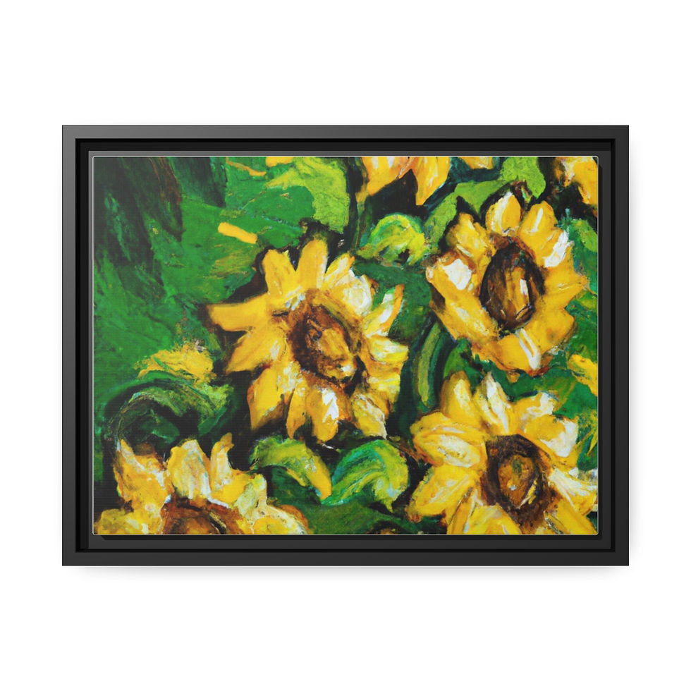 Miniature : Rosesun™ Matte Canvas, Black Frame