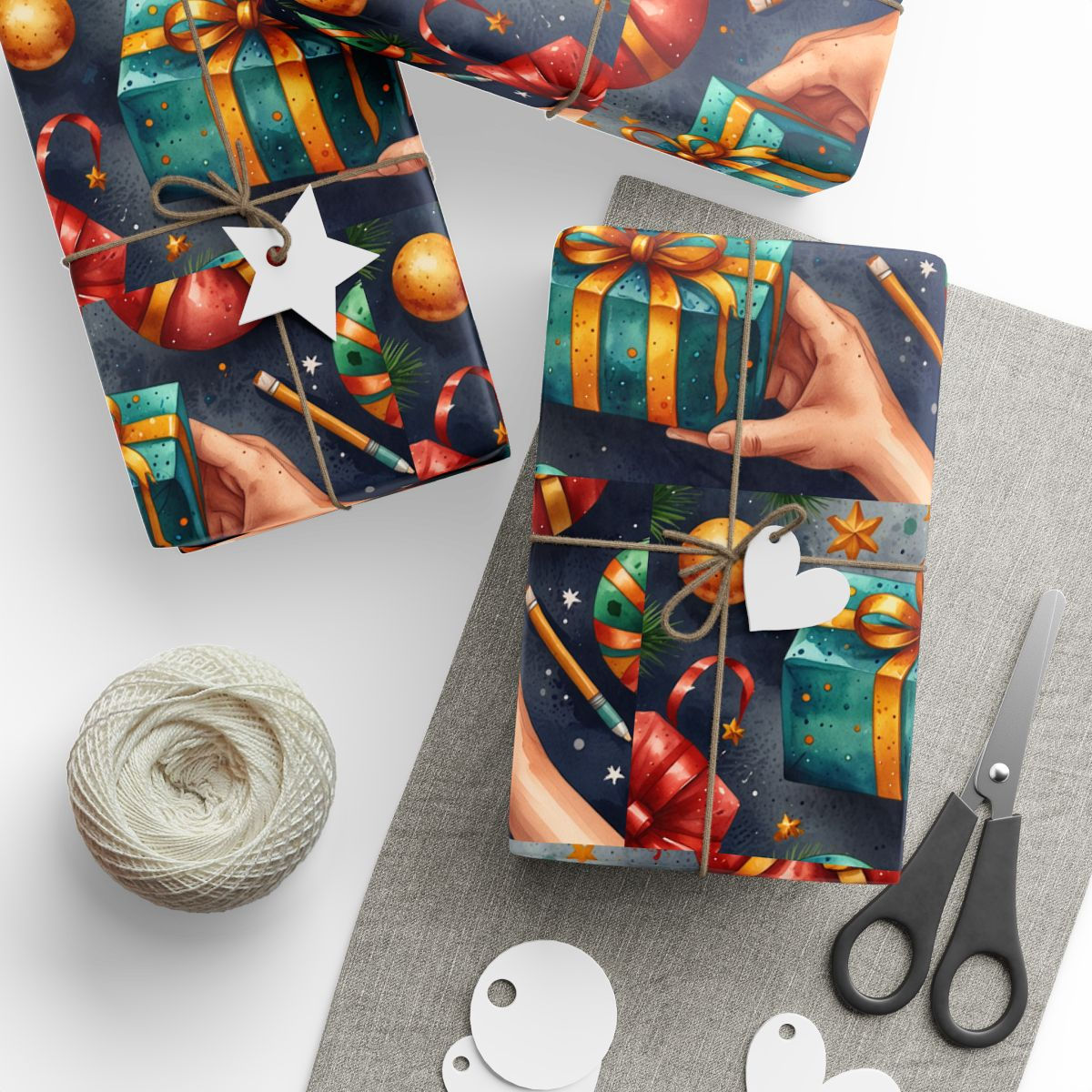Gingerbread Christmas Wrapping Paper | Roseson® Sweet Holiday Wrap
