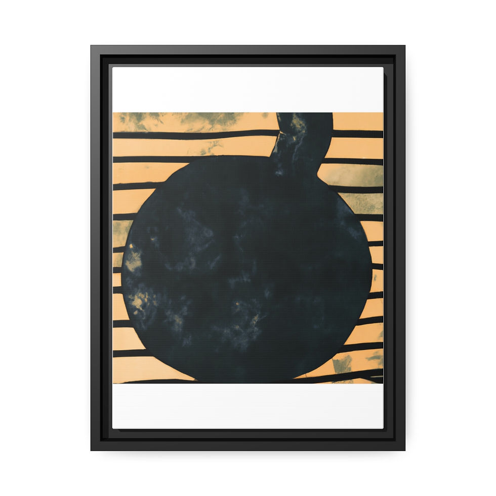 Thumbnail: Pop Art Canvas Painting Print Black Frame | Roseson® Vibrant Wall Decor