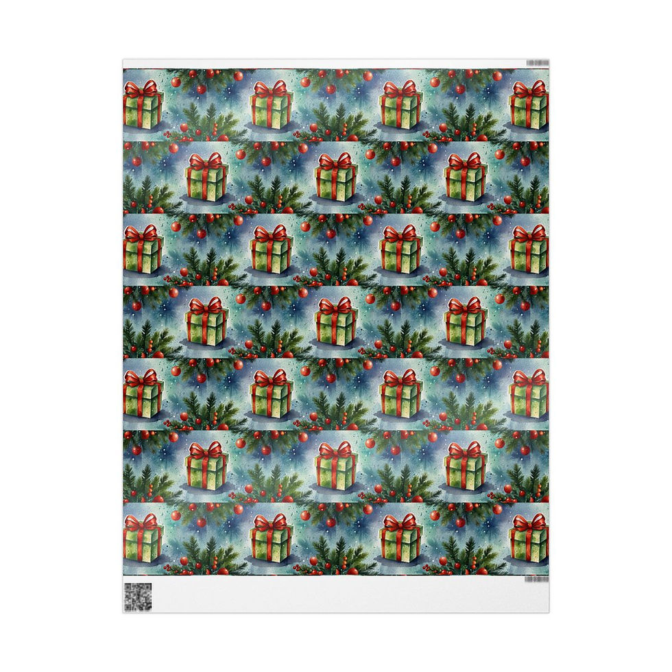Miniature : Plaid Christmas Wrapping Paper | Roseson® Tartan Holiday Wrap