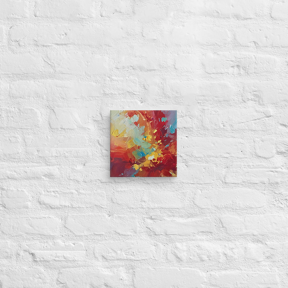 الصورة المصغرة: Bitcoin Canvas Wall Art | Abstract Square Canvas Bold Print | Roseson®