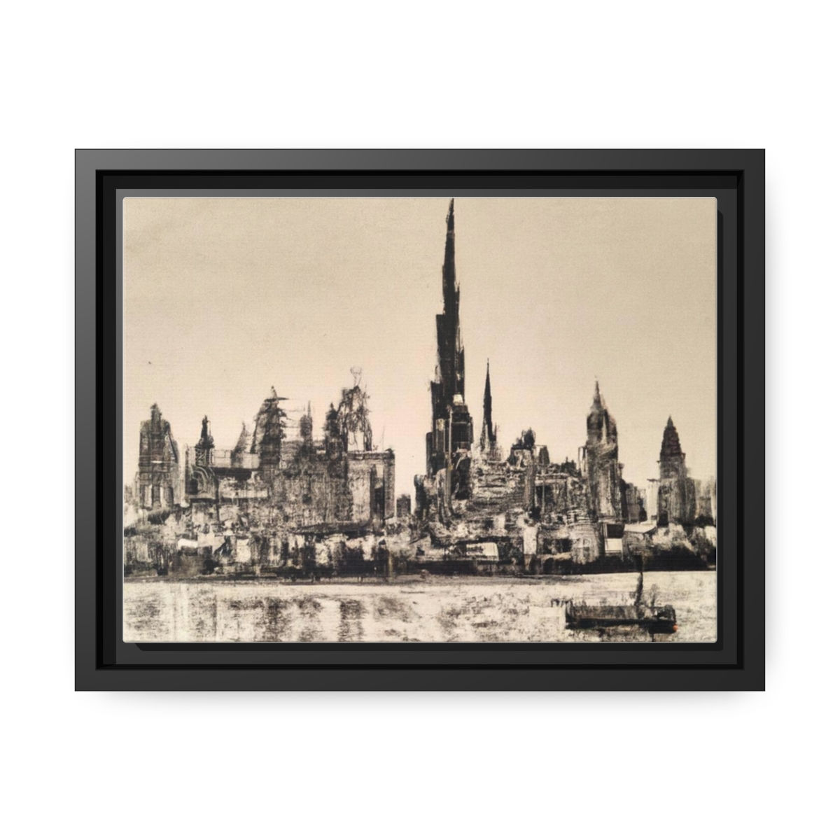 Rosesun™ Matte Canvas, Black Frame