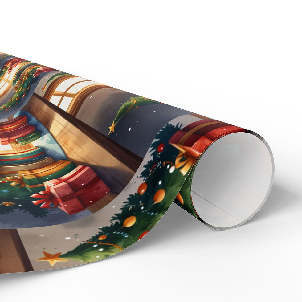 Thumbnail: Deer Christmas Wrapping Paper | Roseson® Wildlife Holiday Gift Wrap
