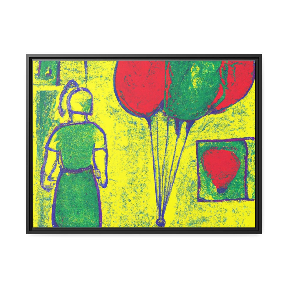 Thumbnail: Framed Art Print Canvas Print Black Frame | Roseson®