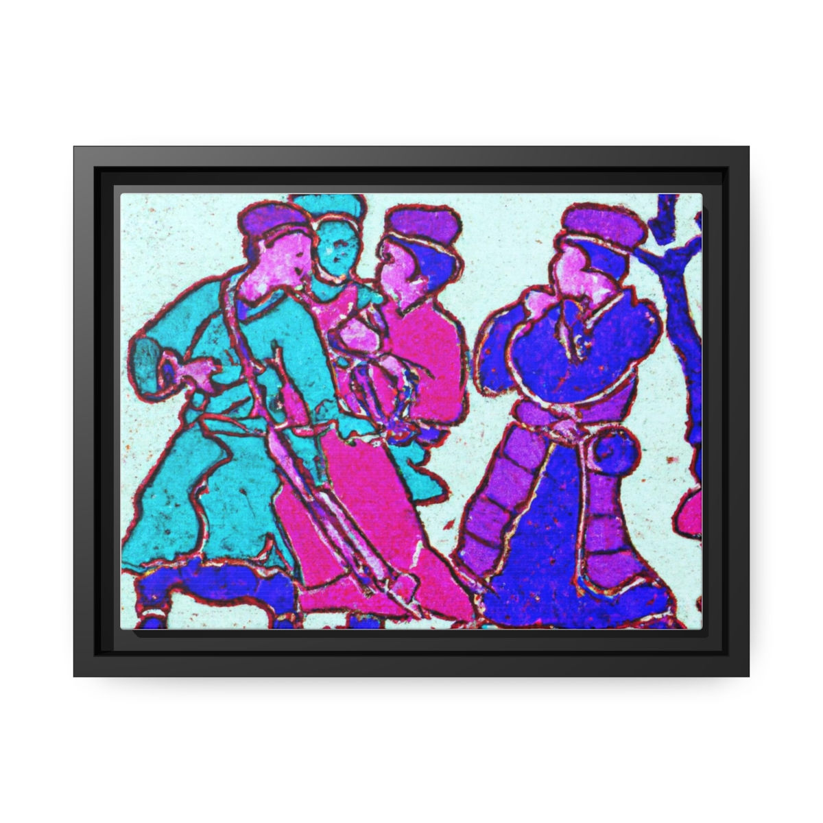 Rosesun™ Matte Canvas, Black Frame