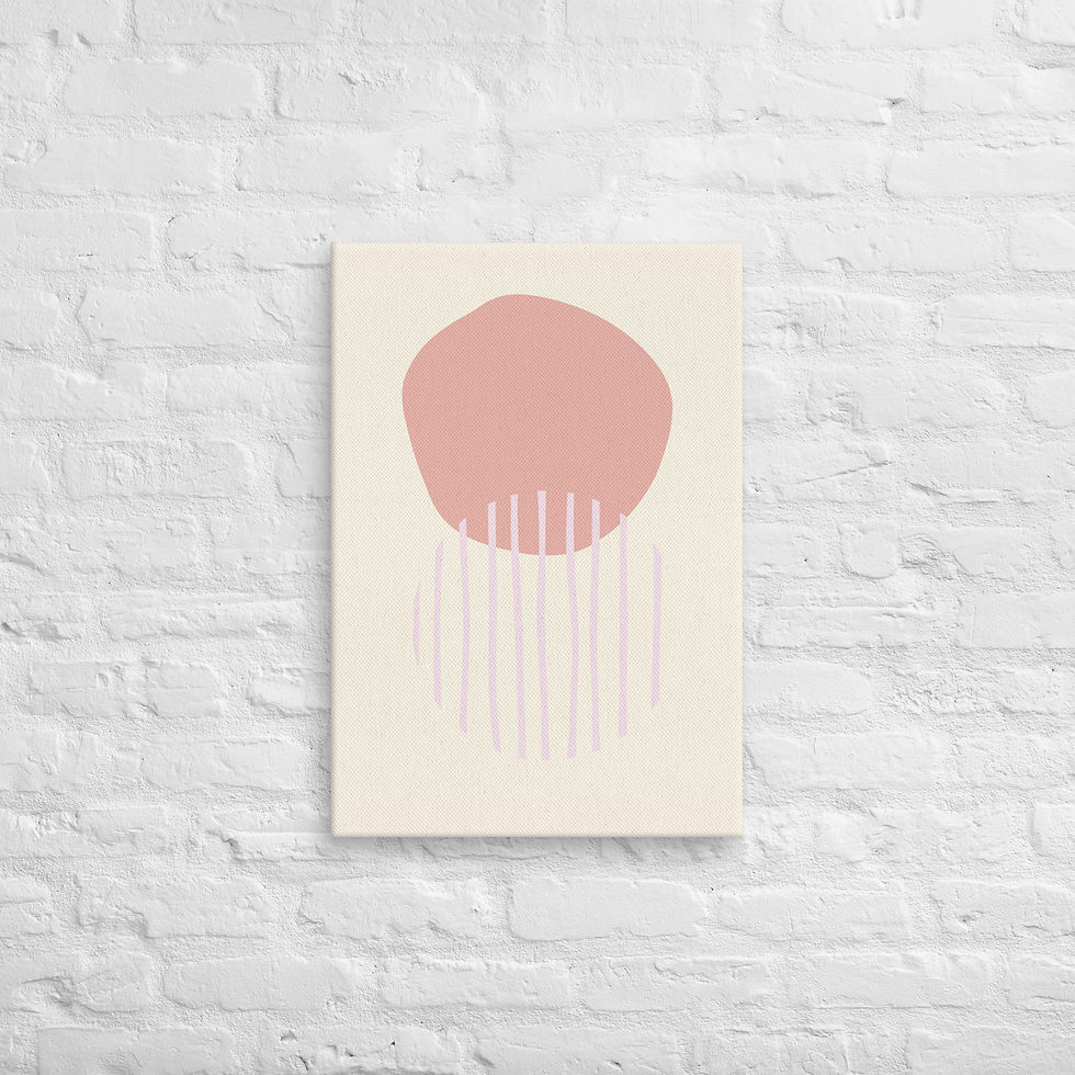 Thumbnail: Abstract Canvas Wall Art | Modern Trendy Print | Living Room Decor | Roseson®
