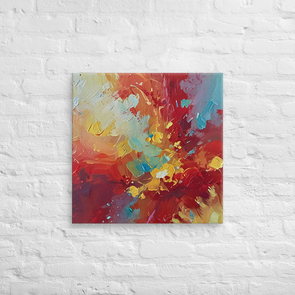 थंबनेल: Bitcoin Canvas Wall Art | Abstract Square Canvas Bold Print | Roseson®