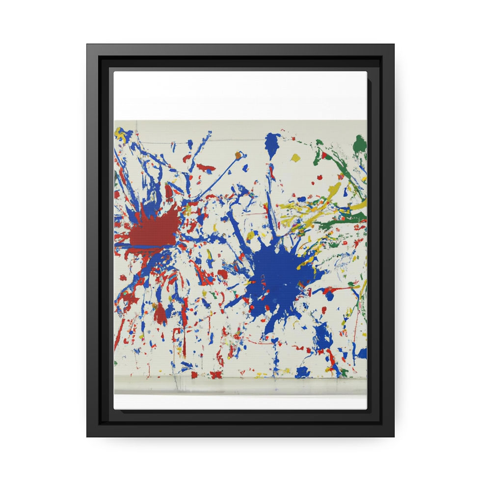 Thumbnail: Boho Wall Art Canvas Print Black Frame | Roseson®