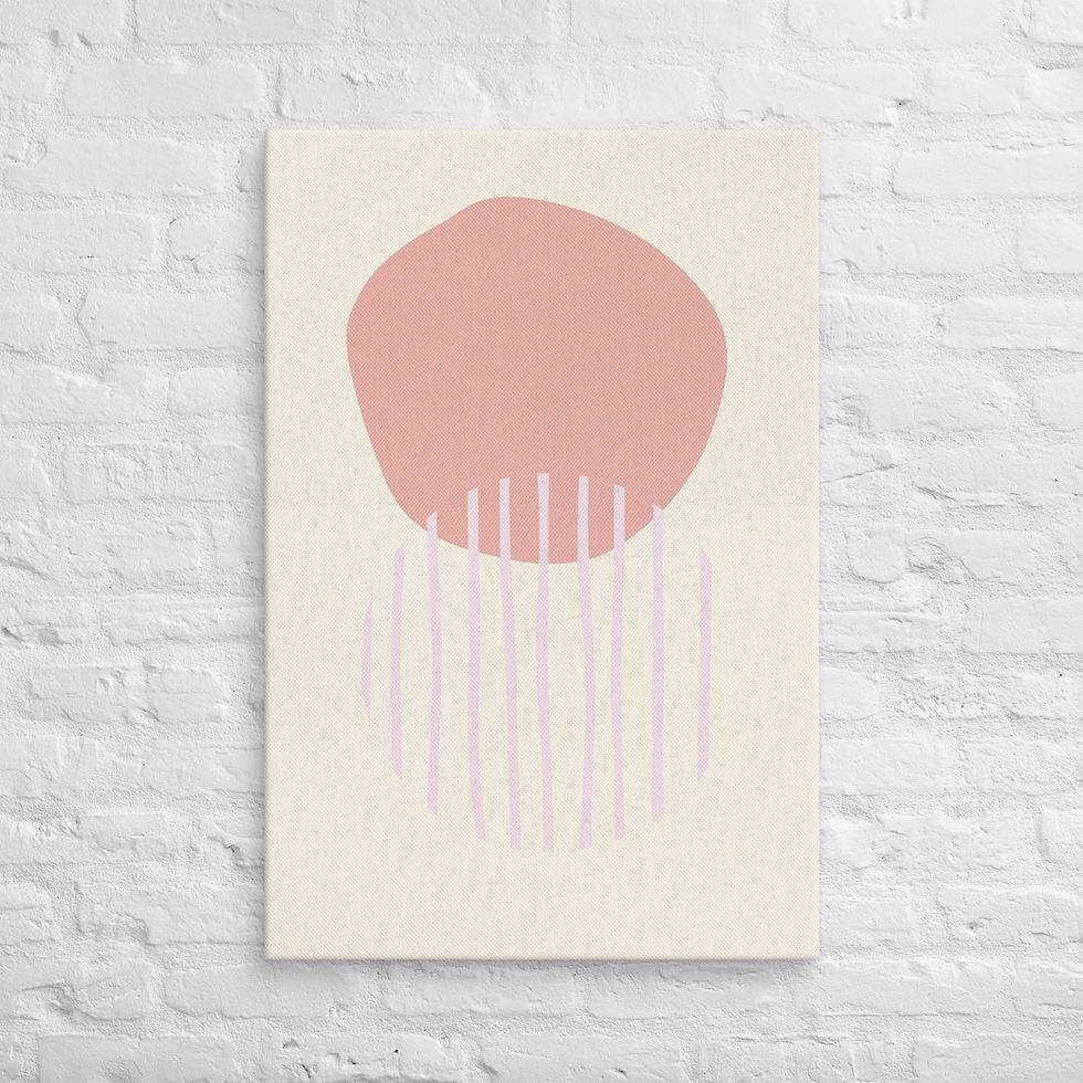 थंबनेल: Abstract Canvas Wall Art | Modern Trendy Print | Living Room Decor | Roseson®