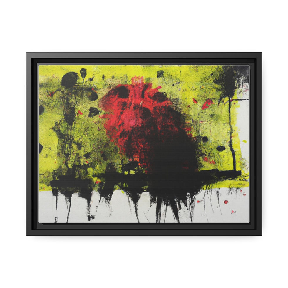 Thumbnail: Rosesun™ Matte Canvas, Black Frame