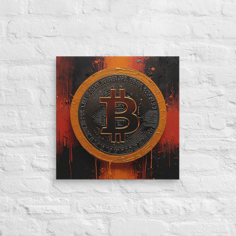 Thumbnail: Bitcoin Canvas Wall Art | Top Crypto Art for Sale Gallery Wrap