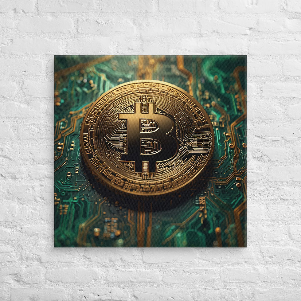 Thumbnail: Bitcoin Canvas Wall Art | Satoshi Nakamoto Print for Investors | Roseson®