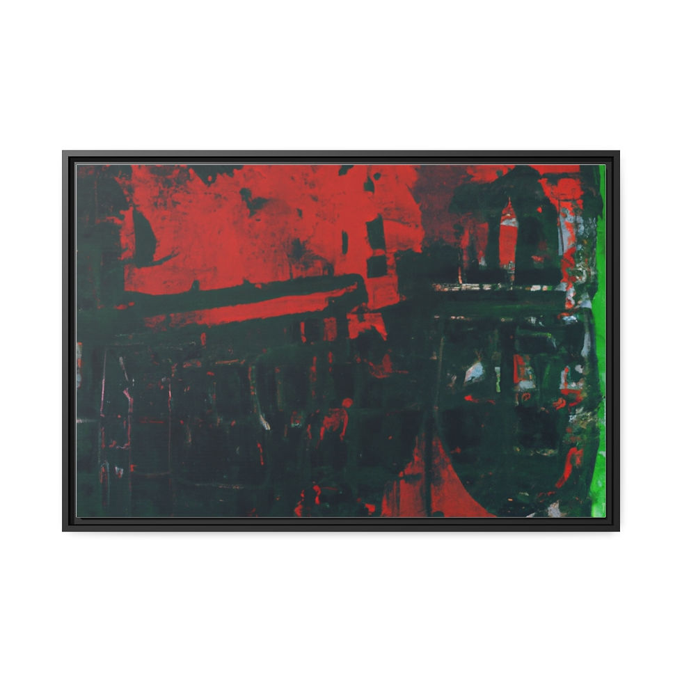 الصورة المصغرة: Minimalist Wall Art Canvas Print Black Frame | Roseson®