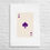 Thumbnail: Purple Spade Ace Art Print – Trendy Casino-Themed Wall Décor Gift