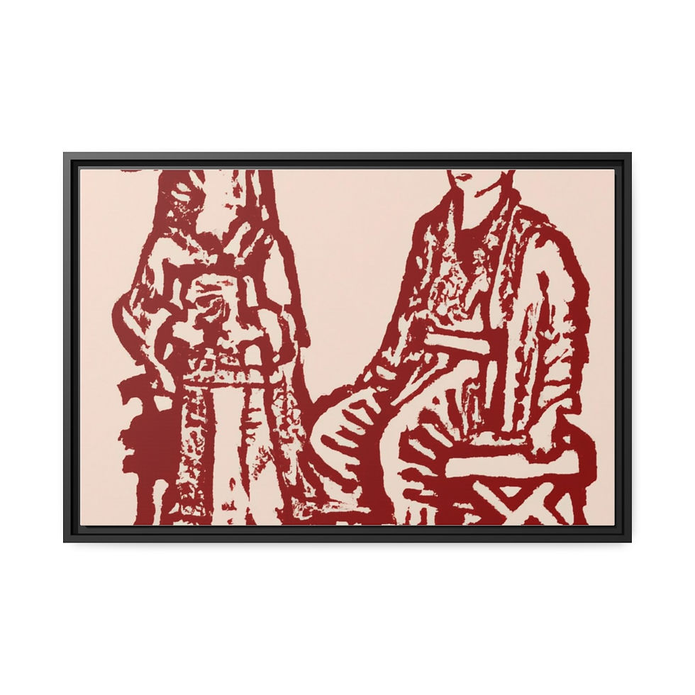 الصورة المصغرة: Vivid Coastal Canvas Print Black Frame | Roseson®