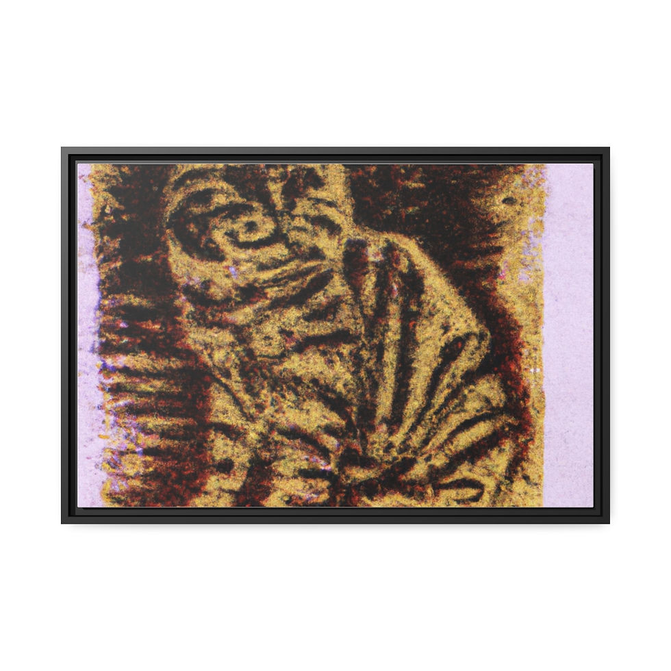 Miniature : Warm Modern Canvas Print Black Frame | Roseson®