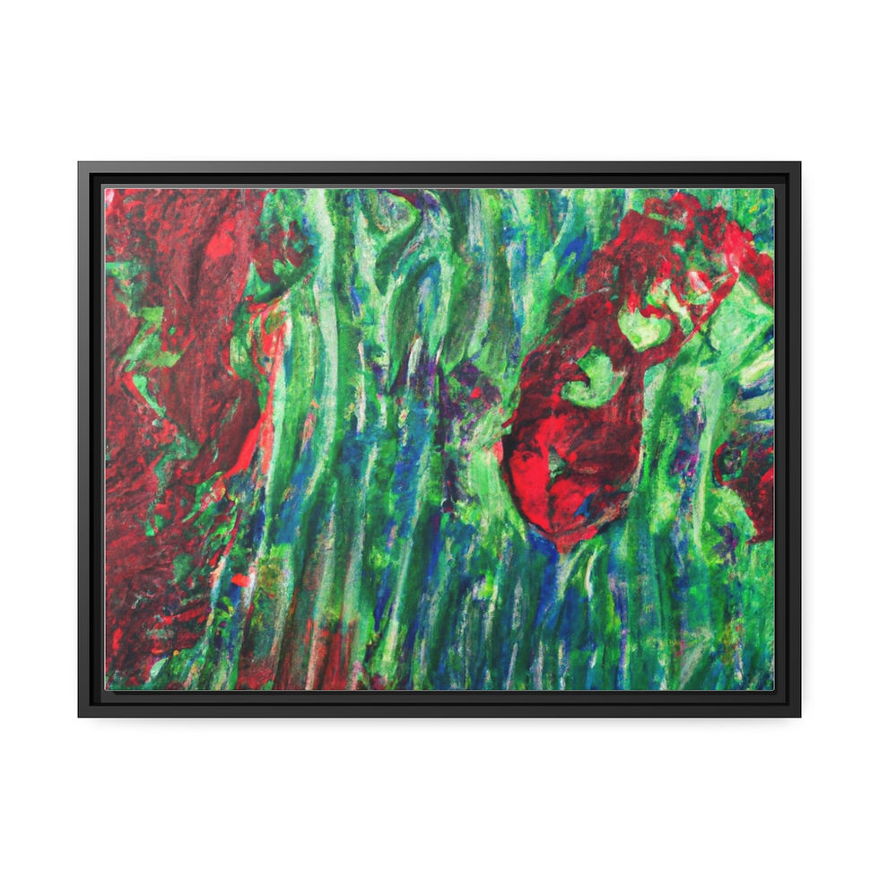 الصورة المصغرة: Canvas Wall Art Print Black Frame | Roseson®