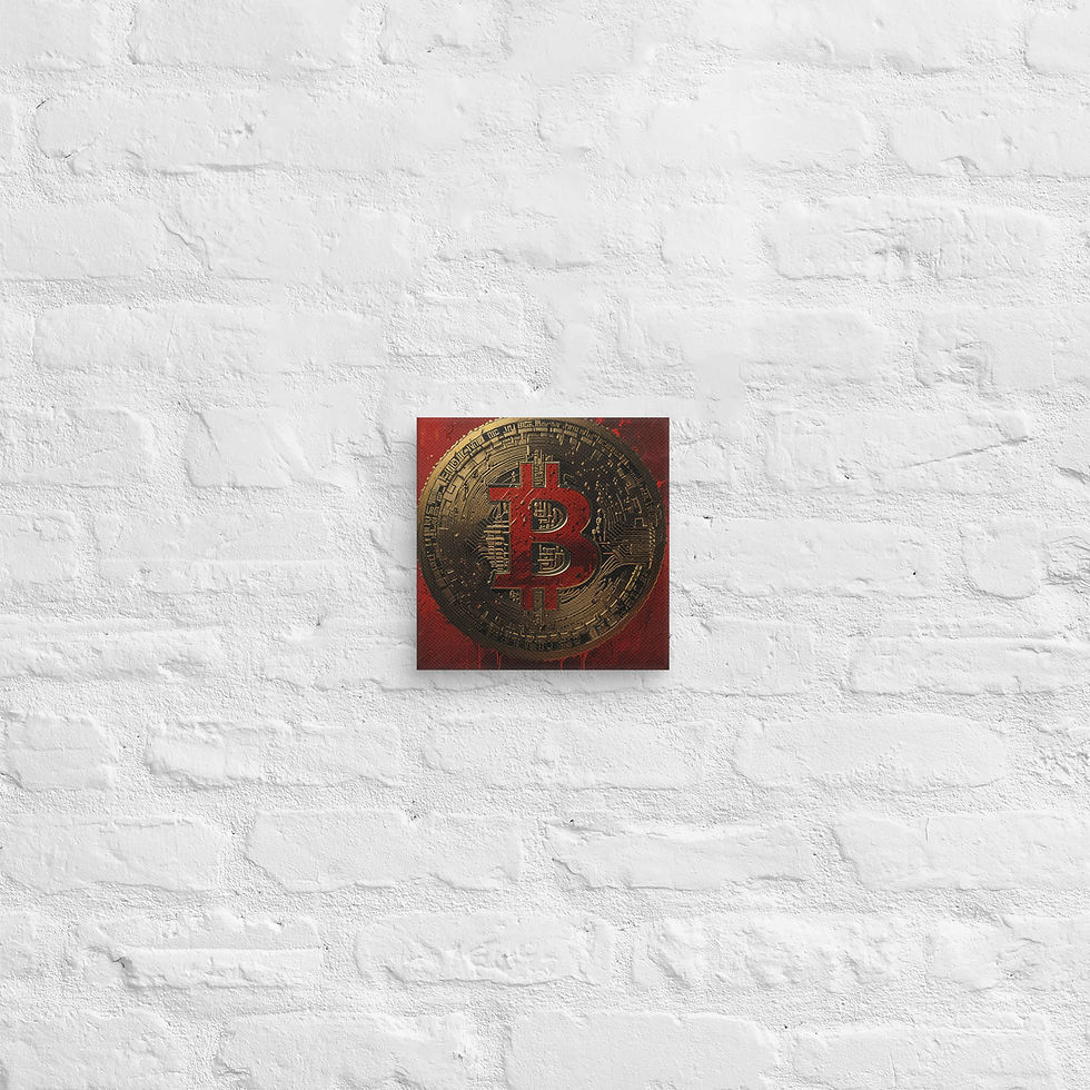 Thumbnail: Bitcoin Canvas Wall Art | Rare Crypto Artwork for Home Decor | Roseson®