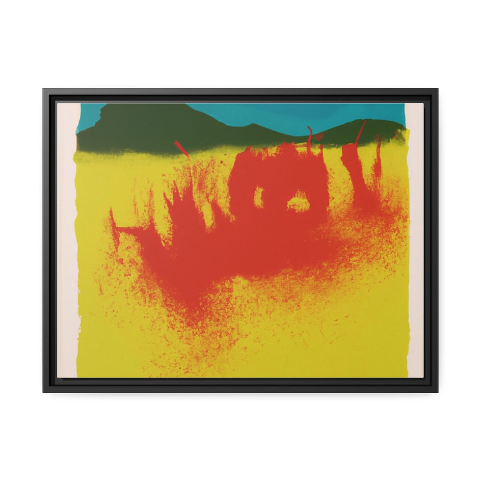 थंबनेल: Lush Fine Art Canvas Print Black Frame | Roseson®