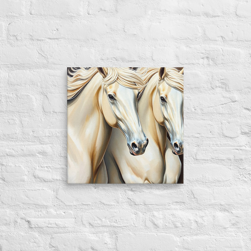 الصورة المصغرة: Arabian Horse Canvas Wall Art | Classic & Modern Equestrian Print | Roseson®