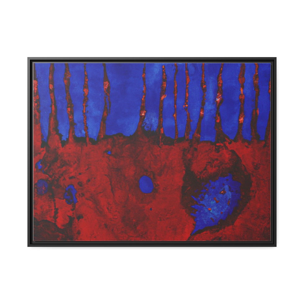 Thumbnail: Nature Wall Art Canvas Print Black Frame | Roseson®