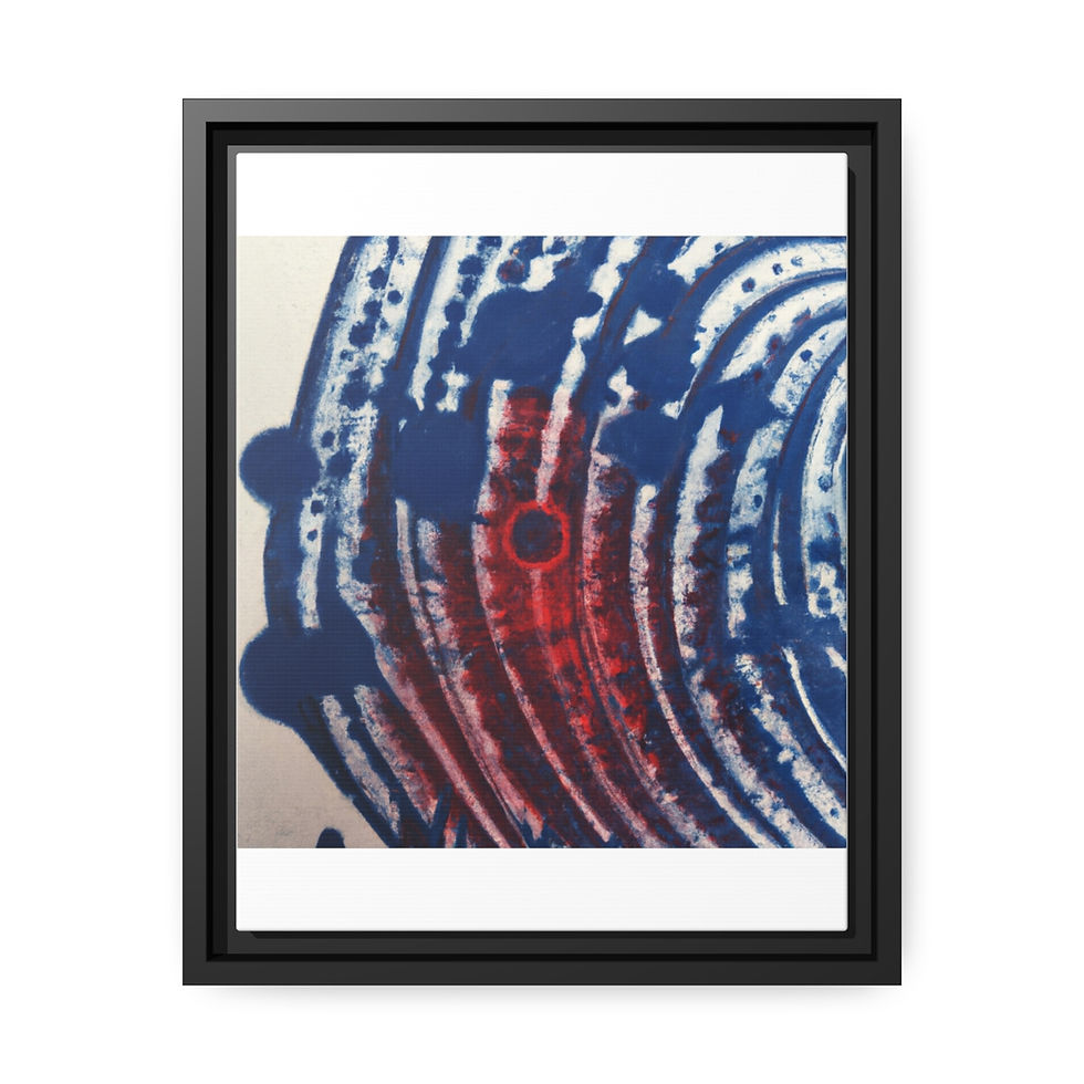 Thumbnail: Minimalist Wall Art Canvas Print Black Frame | Roseson®