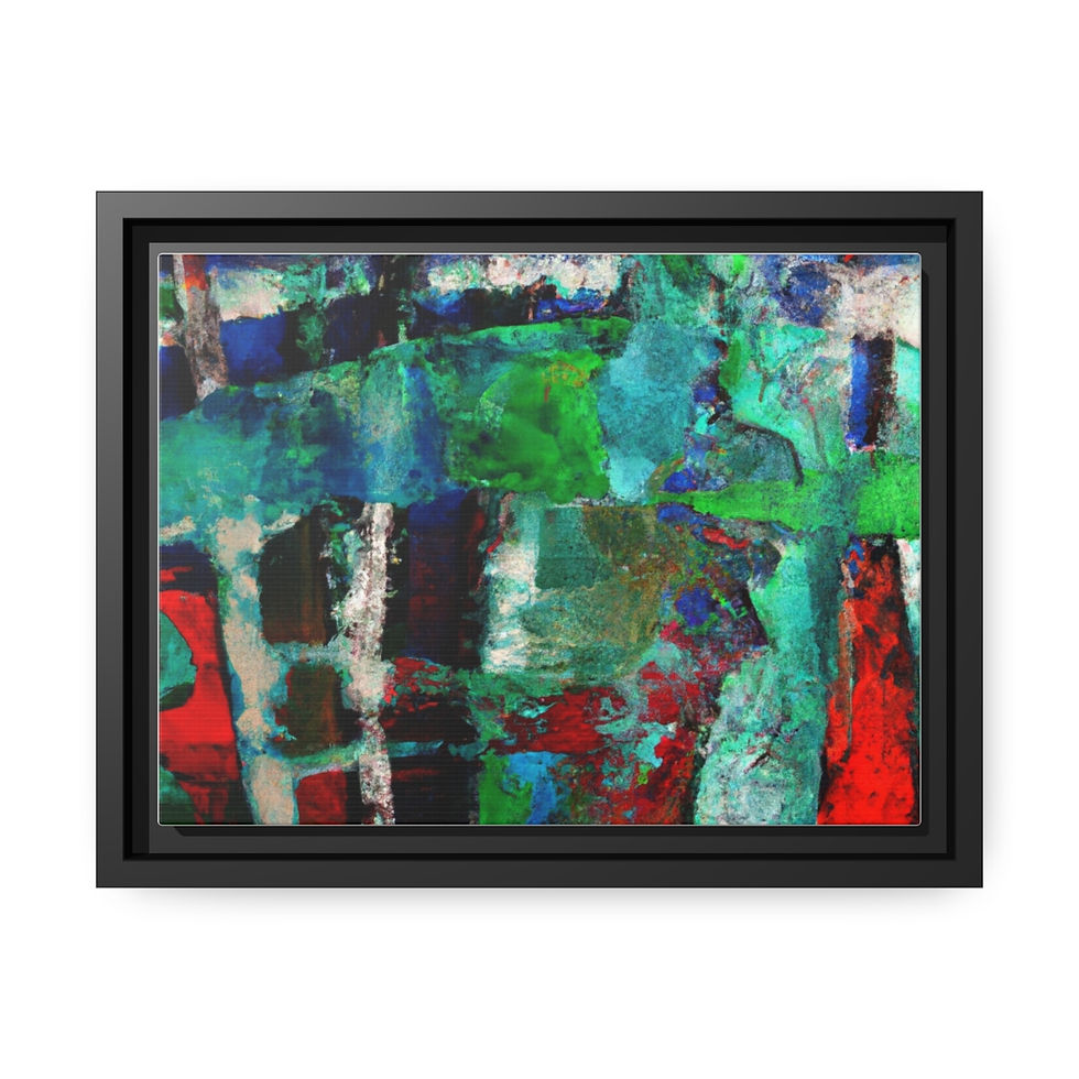 الصورة المصغرة: Portrait Canvas Painting Print Black Frame | Roseson® Elegant Wall Art